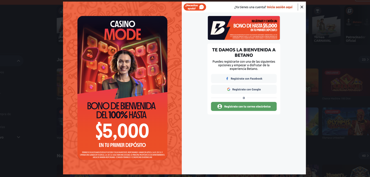 Betano Casino Registartion