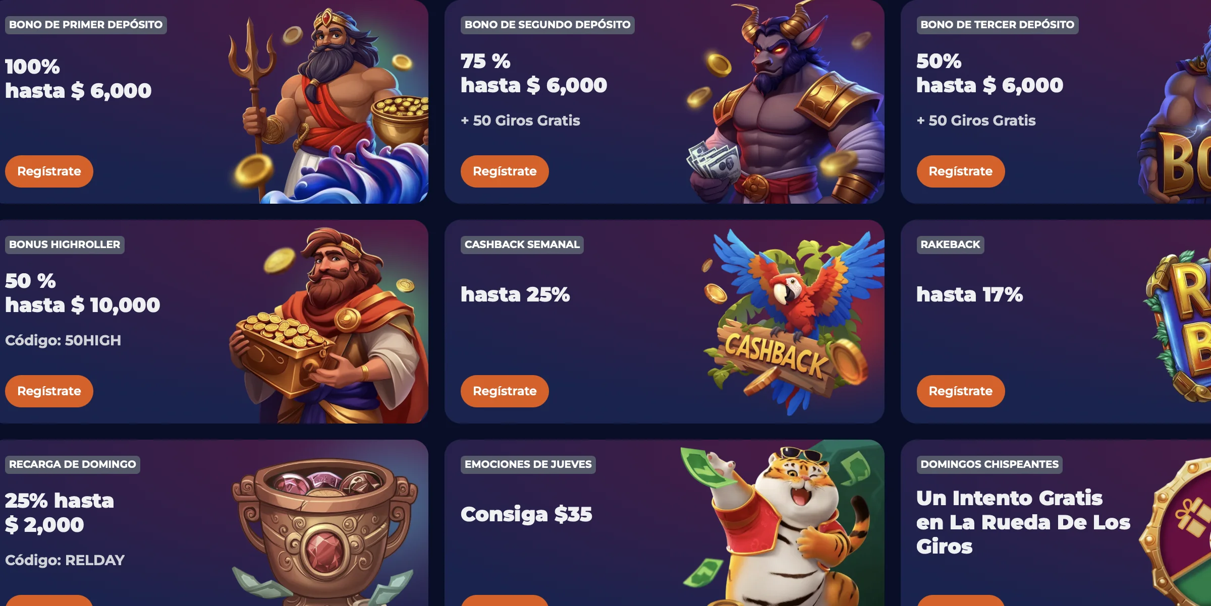 bonos de depósito