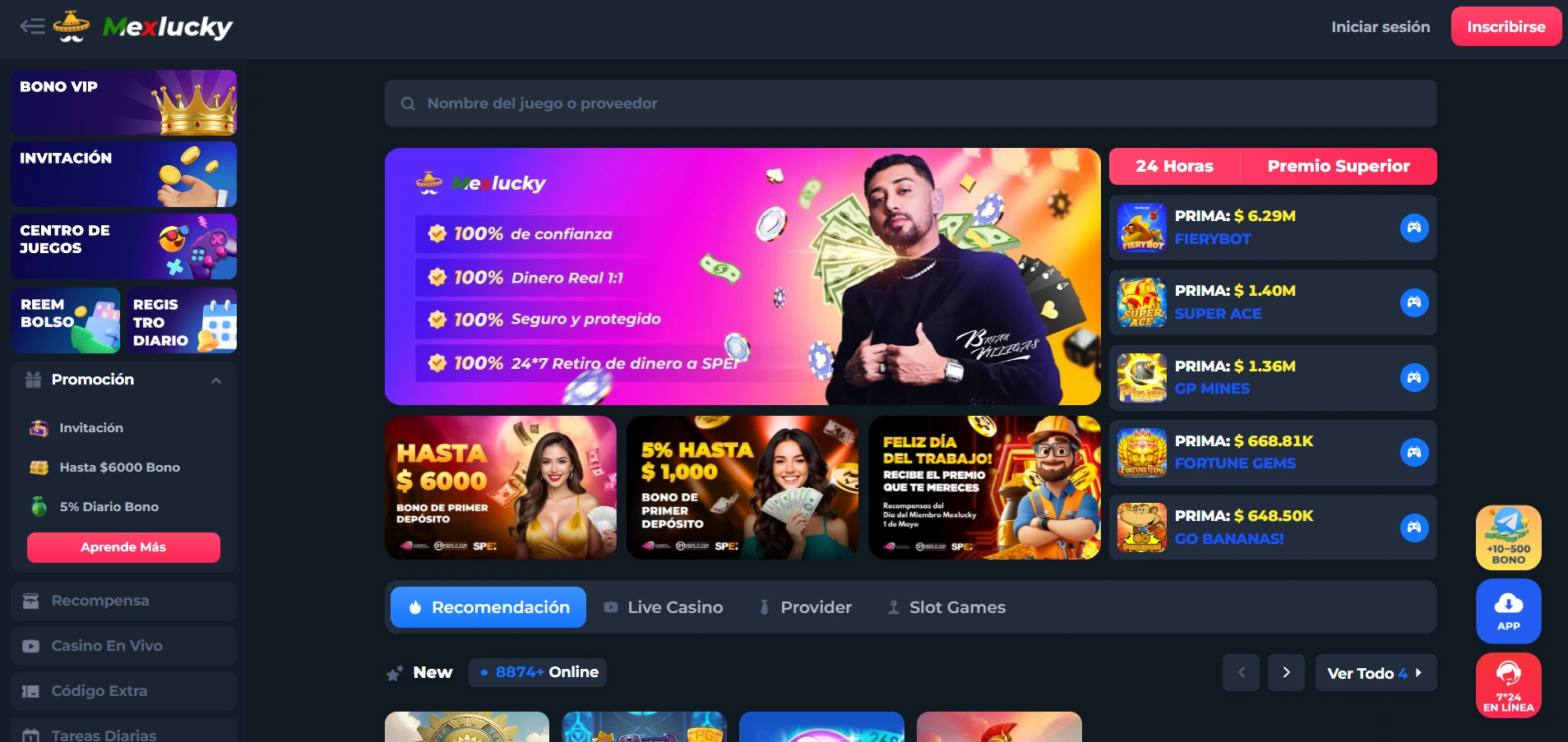 mexlucky casino main